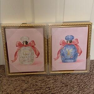 FASHION INSPIRED Perfume Wall Art - 2pc Set